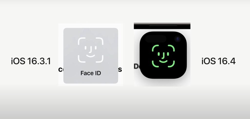 Face ID Prompt is Bolder